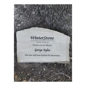 Stone Memorial - sand carved