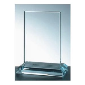Etched Crystal Trophy – classic rectangle (6x8”)