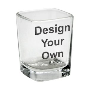 Etched Square Shot Glass - 2 oz.